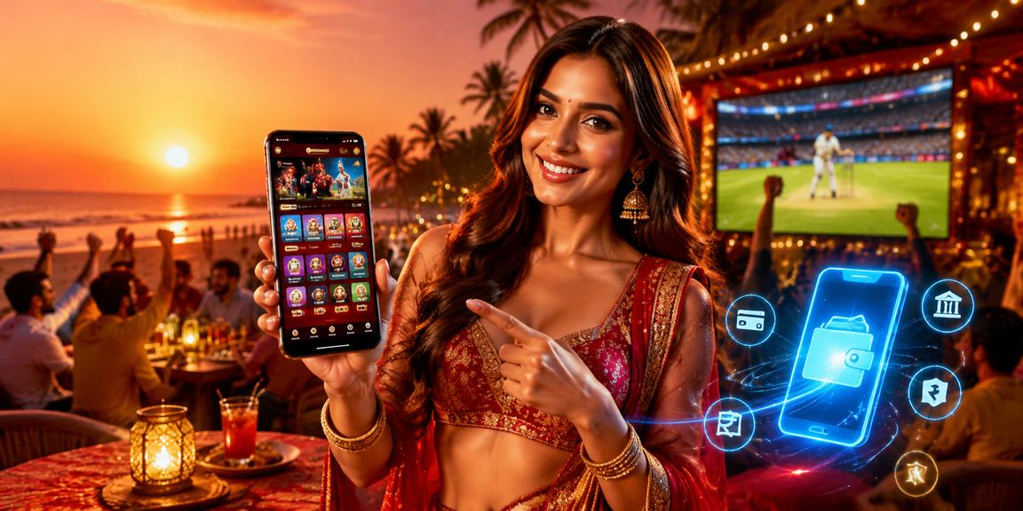 Mobile Andar Bahar gaming by the beach in Goa